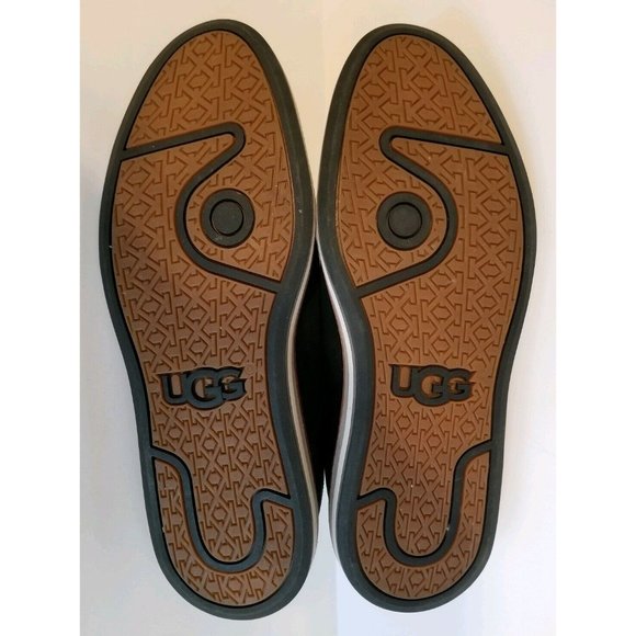 UGG Warner Cap Toe Oxford Black Leather Lace Up Mens Shoes Size 10 43 #1004185 main image 5